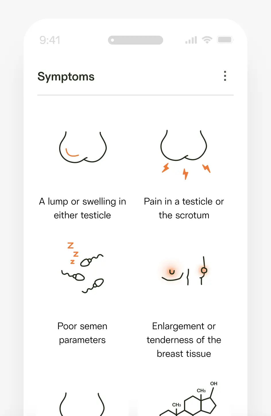 Screen of understanding the signs of illness image