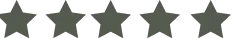 Five star icon in dark green